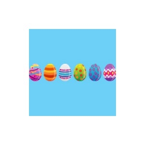 Row of Easter Eggs